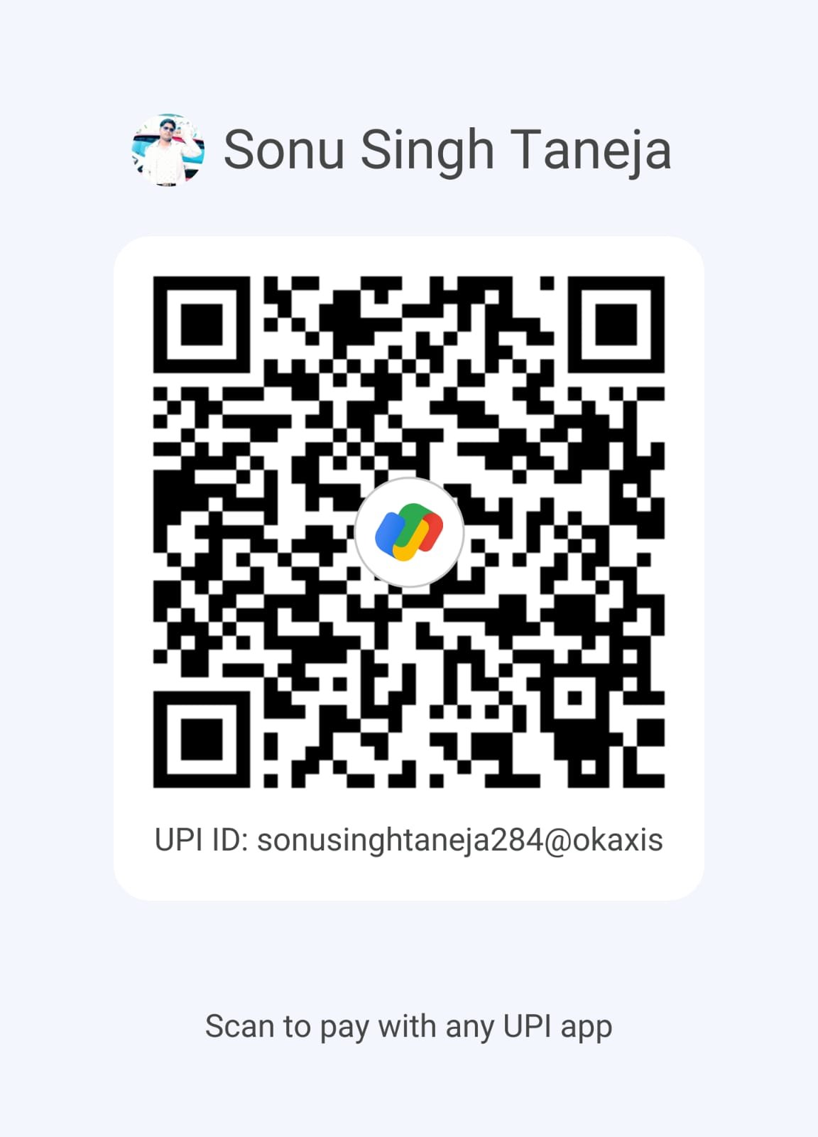 Scan to pay via UPI